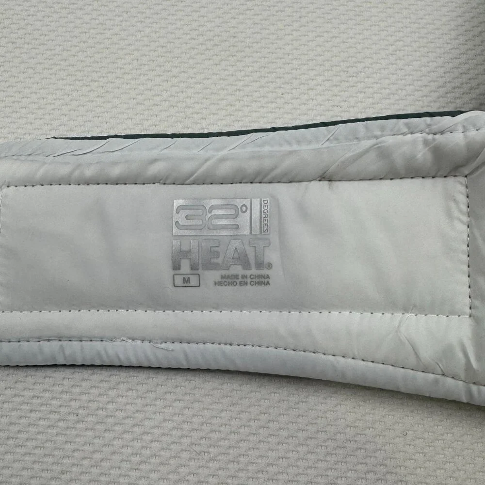 32 Degrees Heat Dog Jacket M Blue White Gray Nylon Puffer Vest Adjustable NEW